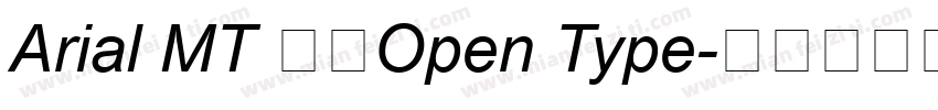 Arial MT 粗体Open Type字体转换